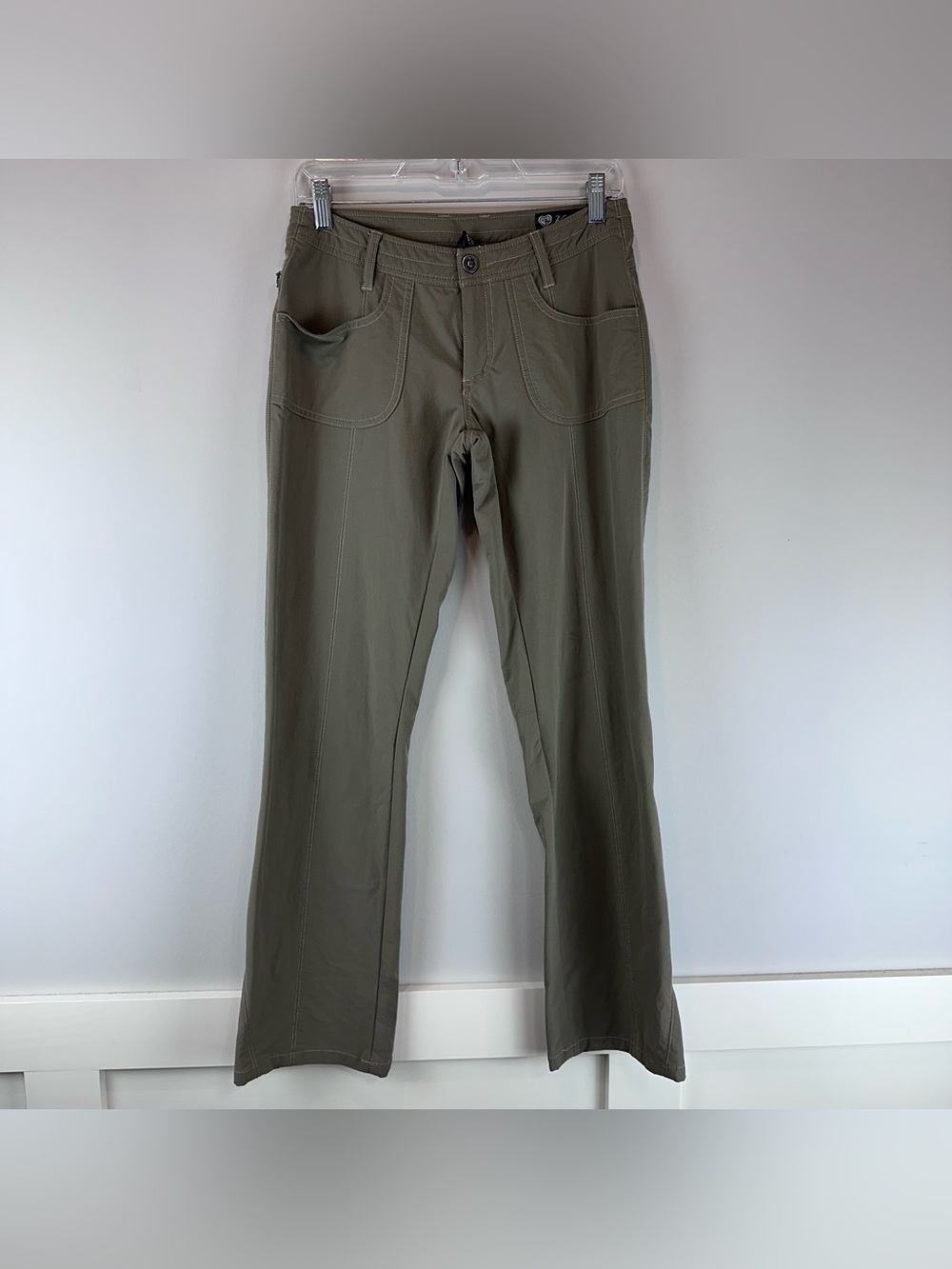 Kuhl Green Gray Outdoor Hiking Performance Straight Pants Size 4